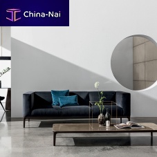 Contemporary sofa SLIMfabricleathersynthetic leather