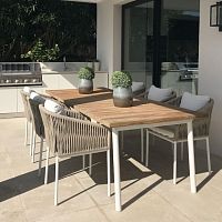 Contemporary dining chair SIENNAoutdoorindoorfabric