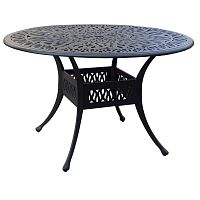 Contemporary dining table AMALFIcast aluminumroundhome