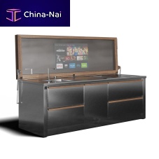 Outdoor kitchen Vittoriacontemporaryteakstainless steel