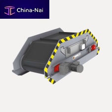 Overband separator particlefor the recycling industry