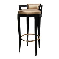 Art Deco bar chair ARTEMIS indoorfabricbeech base
