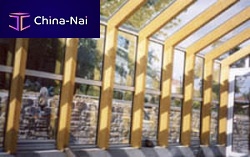 Glue-laminated wood beam Picea abiesrectangular