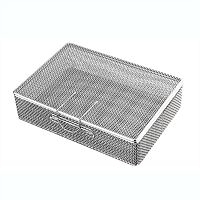 Instrument sterilization tray for meshersperforatedstainless steel