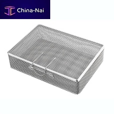 Instrument sterilization tray for meshersperforatedstainless steel