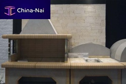 Panel cladding SATRESnatural stonebush hammeredmarble look