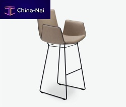 Contemporary bar chair AMELIEindoorfabricleather