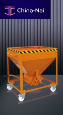 Steel waste container 2051 seriesindustrial waste4-wheelwith handle