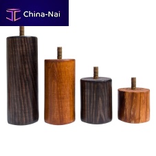 Wooden bed leg aluminum