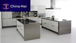 Contemporary kitchen MINOSMDFstainless steelisland