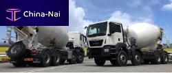 Truck-mounted concrete mixer