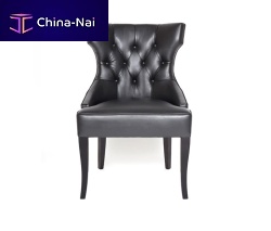 Traditional chair Monsieur Tindoorfabricleather