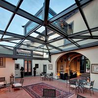 Steel roofing BAGNO A RIPOLI ITALY RELAIS IL SASSOglazed