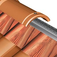 Roof ridge tile INOXWIND SERIESventilatedclaysmooth