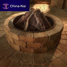 Wood-burning fire pit Grand Fire Ring Kitsteelstoneround