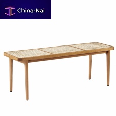 Contemporary bench LE ROIoakwithout backrestwithout armrests