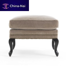 Traditional pouf SINATRA SIN 03Csolid woodsquare