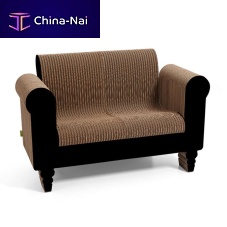 Traditional sofa CLORINDOwhiteblackred