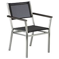 Contemporary chair Equinox CarveroutdoorTextilene®stainless steel base
