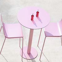 Contemporary high bar table MONA galvanised steelthermo-lacquered steelsteel base