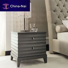 Contemporary bedside table ELETTRAwoodensquarewith drawer