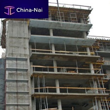 Panel curtain wall reinforced concrete