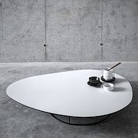 Contemporary coffee table SOGLINOwalnutMDFchestnut
