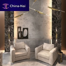 Contemporary armchair COLOMBO fabricwith removable cushionupholstered