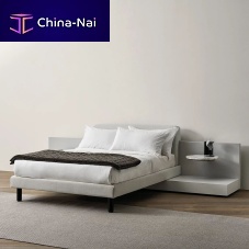 Double bed CLIFFsinglecontemporarywith headboard