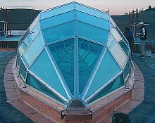 Flat roof natural lighting dome DISCOTECA ESSENZA