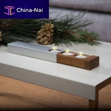 Aluminum candle holder EINS...ZWEI...DREI...VIERoak