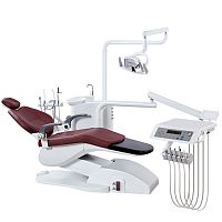 Dental unit with electric chair UMG-03Hwith adjustable headrestwith hygiene systemwith light