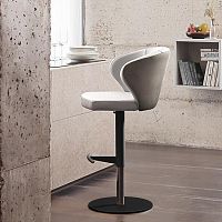 Contemporary bar chair DAFNEindoorfabricleather