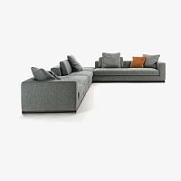 Modular sofa HERITAGEcontemporaryfabricleather