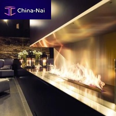 Bioethanol fireplace built-inopen hearthcontemporary