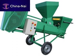 Mobile concrete mixer continuous