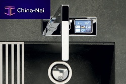Countertop mixer tap ICONelectronicchromed metalkitchen