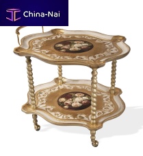 Home service trolley lacquered wood
