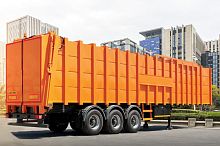 3-axle trailer for wasteliftinghydraulic