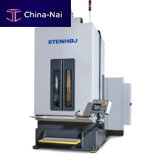 Electromechanical broaching machine with moving table