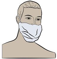 Laboratory beard-cover 111-1-18Aclean roomhospitalpolypropylene