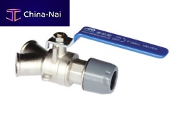 Ball valve leverfor compressed airthreaded