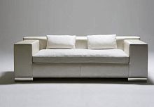 Contemporary sofa BASEfabricwhite2-person