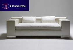 Contemporary sofa BASEfabricwhite2-person