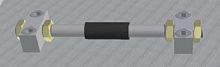 Steel strain gauge for concretefor stress analysis