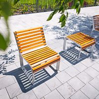 Contemporary chair PORTIQOAoutdoorhardwoodacacia
