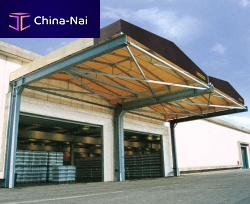 Canopy for commercial buildings INDUSTRIAL metalfabricpyramidal
