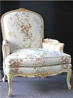 Louis XV style armchair BARAvelvetbergere