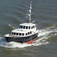 Cruising motor yacht 1670 for river navigationwheelhouse