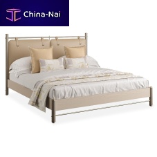 King size bed BONNYcontemporarywith upholstered headboardleather